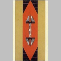 Textile rug design by Gustave Miklos, produced by Jacques Doucet in 1921..jpg